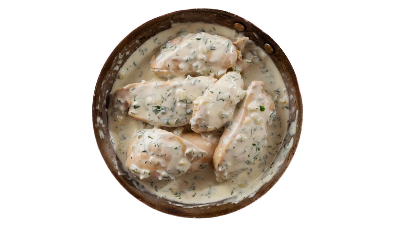 Chicken with yogurt &amp; aglio olio e peperoncino featured image