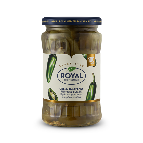 Green jalapeno peppers sliced