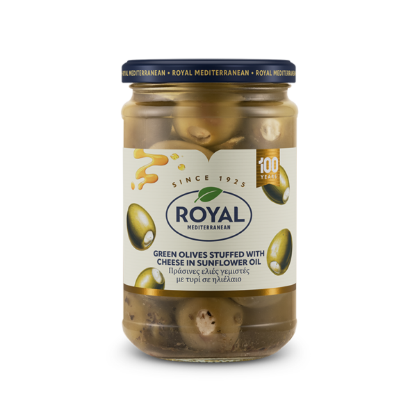 Green olives stuffed with cheese