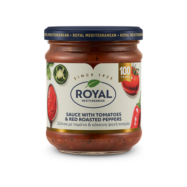 Sauce with tomatoes & red roasted peppers